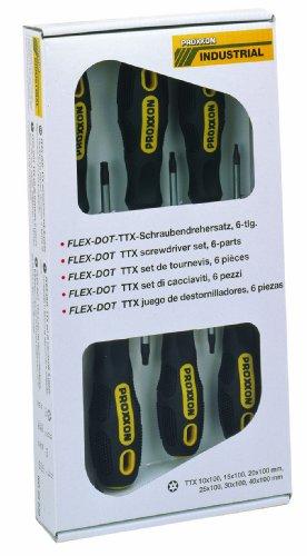 Proxxon 22 640 Kit de Destornilladores FLEX-DOT, 6 Piezas, 6 x TTX