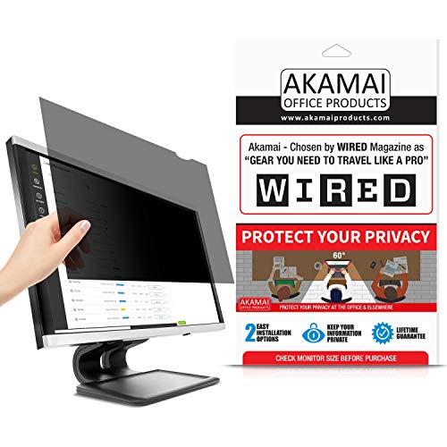 Akamai Office Products Filtro de privacidad para Pantalla de Ordenador panorámica - 21,5 Pulgadas (en Diagonal)