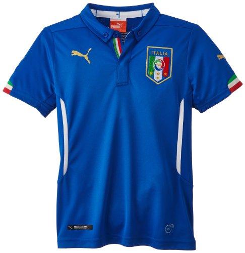 Puma T-Shirt FIGC Italia Leisure tee - Camiseta de equipación de fútbol para niño