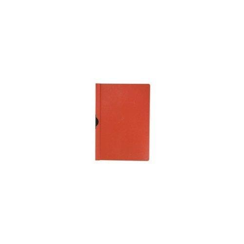 Q-Connect KF00467 - Carpeta con pinza (A4, lomo 6 mm, 25 unidades), color rojo