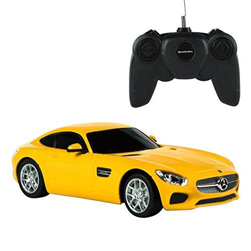 Rastar - Coche teledirigido 1:18, Mercedes AMG (amarillo) (ColorBaby 85209)