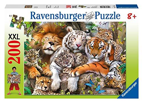 Ravensburger 12721 - Big cat nap (La siesta de los felinos), 200 piezas