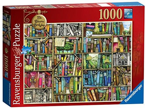Ravensburger The Bizarre Bookshop - Puzzle (1000 Piezas), diseño de Tienda de Libros estrafalaria