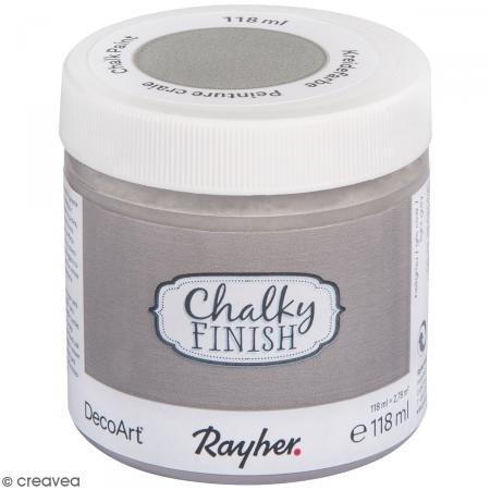 Rayher Pintura Tiza Chalky Finish 118 ml - Gris Claro