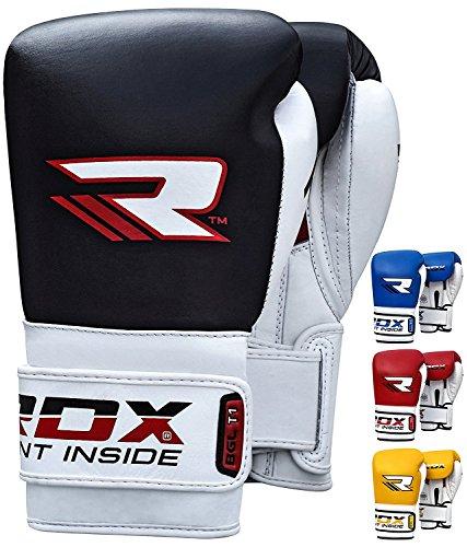 RDX Guantes de Boxeo Elite Muay Thai Kick Boxing Sparring Saco Entrenamiento Adulto Cuero Genuine Vacuno Combate Boxing Gloves