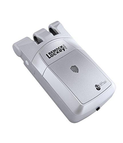 Remock Lockey Pro RLP4S Cerradura de seguridad invisible con 4 mandos, 3 V, Plata