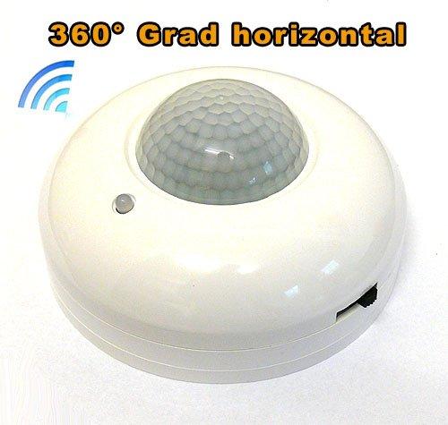 Revolt NC5412-944 - Detector de movimientos diseño plafón para techo (360º), color blanco
