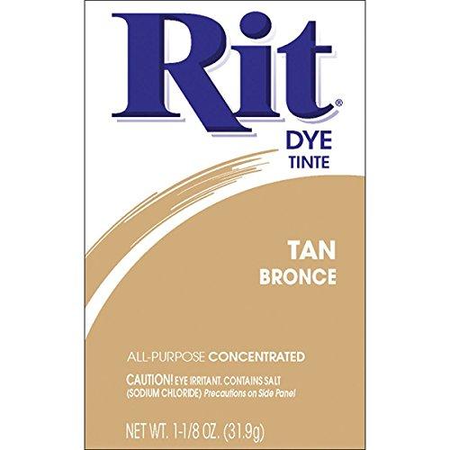 RIT DYE - Powder Fabric Dye Tan - 1-1/8 oz. (31.9 g)