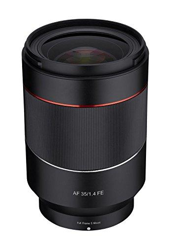 Rokinon AF 35 mm f/1,4 Gran Angular de Enfoque automático Full Frame Lente para Sony FE Pantalla Plana, Negro (io3514-e)
