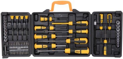 Rolson Tools 36820 - Maletín con destornilladores y puntas (90 piezas)