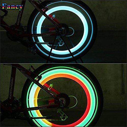 2X Luz LED Rueda Bici Bicicleta Ciclismo MultiColor 3 Modos Flash