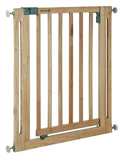 Safety 1st 24040100 - Barrera de puerta de seguridad Easy Close, a presión, color madera natural
