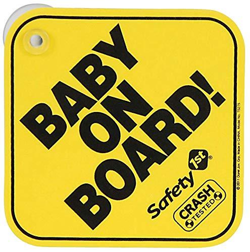 Safety 1st Baby On Board - Pegatina 'Baby on Board', bebé a bordo, accesorio para ventanilla trasera de coche