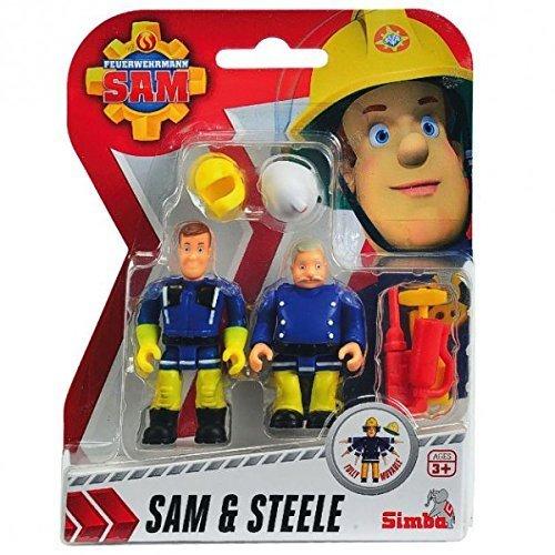 Dickie Sam & Steele FS91050 - Juego de Figuras de Bombero Sam