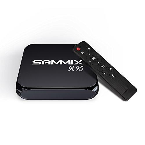 2018 Android TV Box SAMMIX R95 Smart TV Box, Amlogic S905X Quad Core, 1GB RAM & 16GB ROM, 4K*2K UHD H.265, HDMI, USB*2, BT 4.0 WIFI Media Player, Android Set-top Box