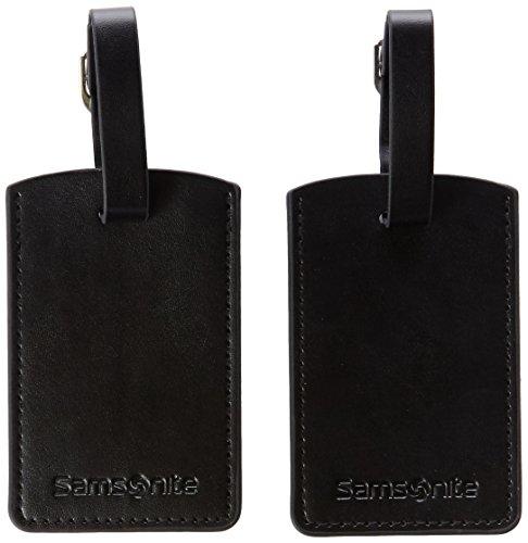 Samsonite 52972/1041 Set de 2 Etiquetas de Identificación, Color Negro