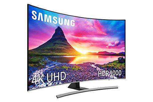 Samsung 55NU8505 - Smart TV de 55" 4K UHD HDR10+ (Pantalla Slim Curvo, Quad-Core, 3 HDMI, 2 USB), Color Plata (Eclipse Silver)