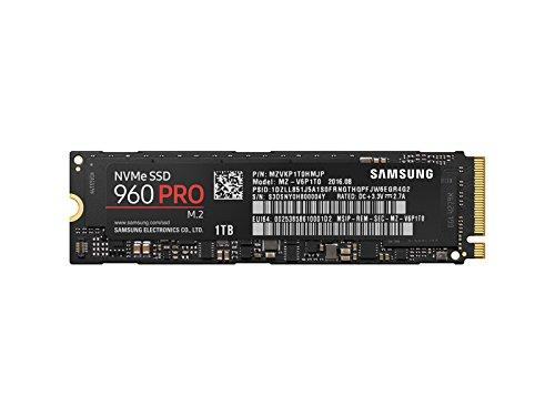 Samsung 960 PRO MZ-V6P1T0BW - Disco Duro ( SSD: M.2, 1TB, 1.024 GB,  Velocidad: Lectura: 3500 MB/s, Escritura: 2100 MB/s, Negro)