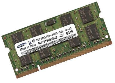 Samsung - Módulo de memoria DDR2-800 (PC2-6400, 128Mx8x16, 2 GB, 200 pines, doble canal)
