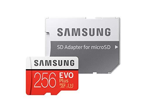 Samsung EVO Plus - Tarjeta de Memoria de 256 GB con Adaptador SD (100 MB/s, U3)
