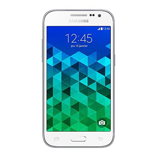 Samsung Galaxy Core Prime - Smartphone libre Android (pantalla 4.5", 4G, cámara 5 Mp, 8 GB, Quad-Core 1.2 GHz, 1 GB RAM), blanco (importado)