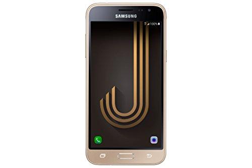 Samsung Galaxy J3 - Smartphone de 5'' (SIM única, Android, Memoria Interna de 8 GB, 4G, MicroSIM, Edge, GPRS, gsm, HSPA+, HSUPA, UMTS, WCDMA, LTE), Oro
