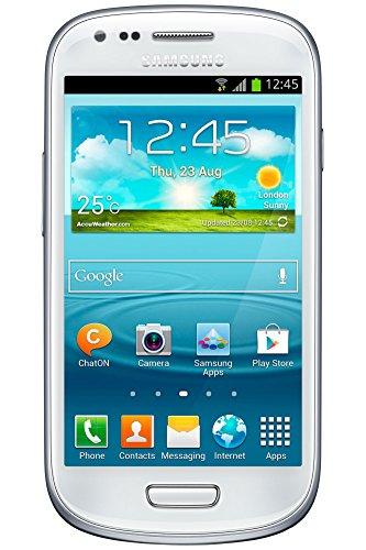 Samsung Galaxy S3 Mini - Smartphone libre Android (pantalla 4", cámara 5 Mp, 8 GB, Dual-Core 1 GHz, 1 GB RAM), blanco