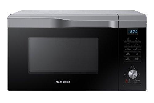 Samsung Mc28M6055CS/EC - Horno-Microondas con grill, 900W/1500W/2100W, 28 litros, interior de cerámica, ventana EasyView y función horno hasta 200º C, color gris