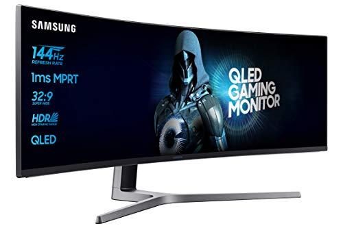Samsung C49HG90DMU - Monitor Curvo Gaming 49" (QLED, 2 x Full HD, 32:9, 144 Hz, 1 ms, HDR, 3000:1, 1800R, FreeSync)