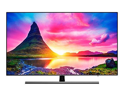 Samsung TV NU8075 Smart TV de 55" 4K HDR 10+ (Pantalla Slim, Quad-Core,4 HDMI, 2 USB),Color Negro(Slate Black + Carbon Silver), Clase de eficiencia energética A