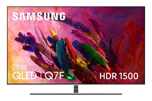 Samsung QLED 2018 55Q7FN - Smart TV Plano de 55", 4K UHD resolución, HDR 1500, Control One Remote, One Connect + Cable Invisible, versión española, Color Plata