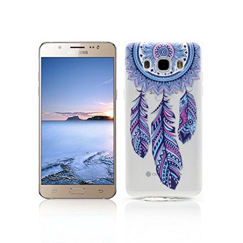 Funda Samsung Galaxy J5 2016 SM-J510F Carcasa Protectora OuDu Funda para Samsung Galaxy J5 2016 SM-J510F Caso Silicona TPU Funda Suave Soft Silicone Case - Campanas de Viento