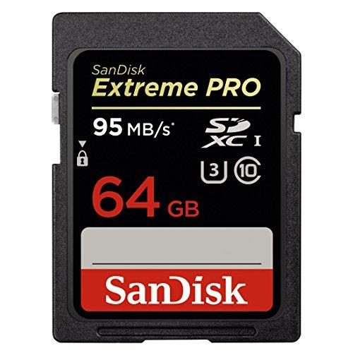 Tarjeta de Memoria SanDisk Extreme Pro UHS-I SDHC de 64 GB, hasta 95 MB/s