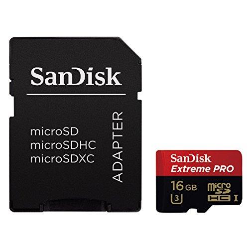 SanDisk Extreme Pro - Tarjeta de Memoria MicroSD de 16 GB (UHS-I, Clase 10, hasta 95 MB/s de Lectura)