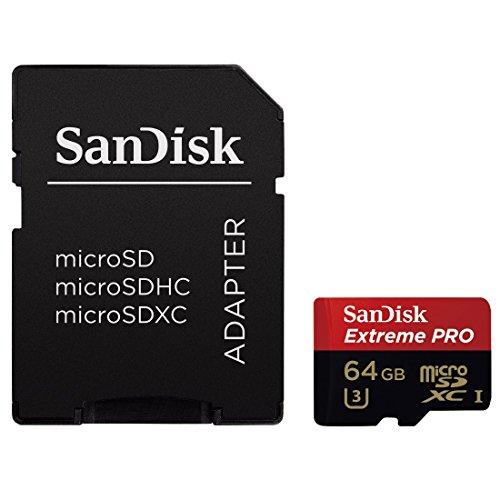 SanDisk SDSDQXP-064G-G46A - Tarjeta microSDXC de 64 GB con adaptador