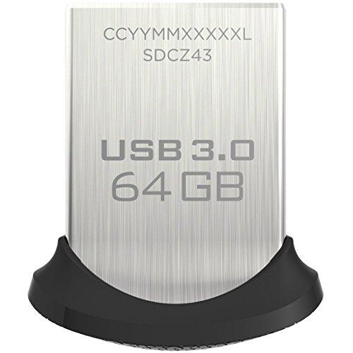 Memoria Flash USB 3.0 SanDisk Ultra Fit de 64 GB, Velocidad de Lectura de hasta 150 MB/s