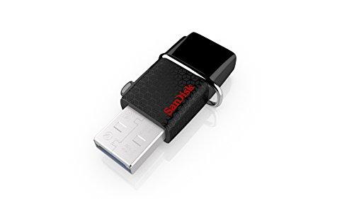 Sandisk SDDD2-064G-G46 Memoria Flash Usb Ultra Dual de 32 Gb con Usb 3.0 Y Hasta 130 Mb/S, 64 Gb, Negro