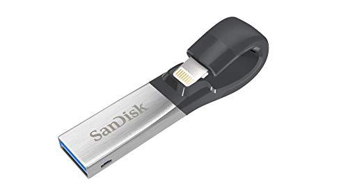 SanDisk iXpand - Memoria Flash USB de 128 GB para iPhone y iPad