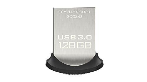 Memoria Flash USB SanDisk Ultra Fit de 128 GB con USB 3.0 y hasta 130 MB/s