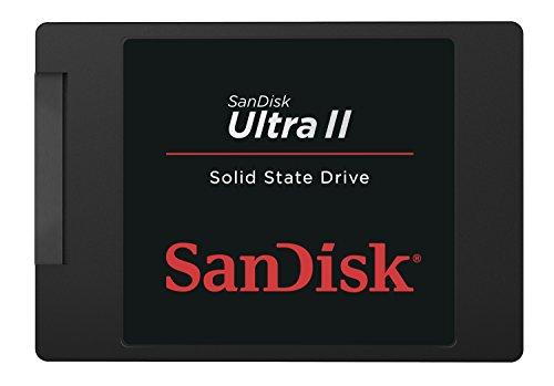 SanDisk Ultra II - Disco Duro sólido Interno SSD de 960 GB (SATA III, 2.5", 550 MB/s de Lectura), Negro