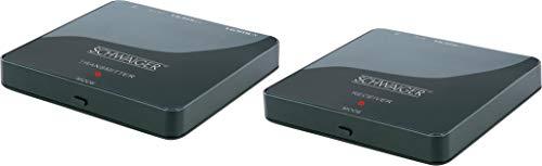 Schwaiger HDFS100 511 Transmisor y Receptor de señales AV Negro - Extensor de A/V (Transmisor y Receptor de señales AV, 1920 x 1080 Pixeles, 30 m, 1920 x 1080 (HD 1080), 230 V, De plástico)