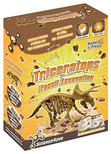 Science4you - Excavaciones fósiles - Triceratops - juguete científico y educativo