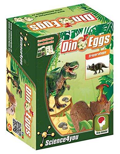 Science4you - Dino Eggs - Triceratops - Huevo de Dinosaurio - Juguete científico y Educativo