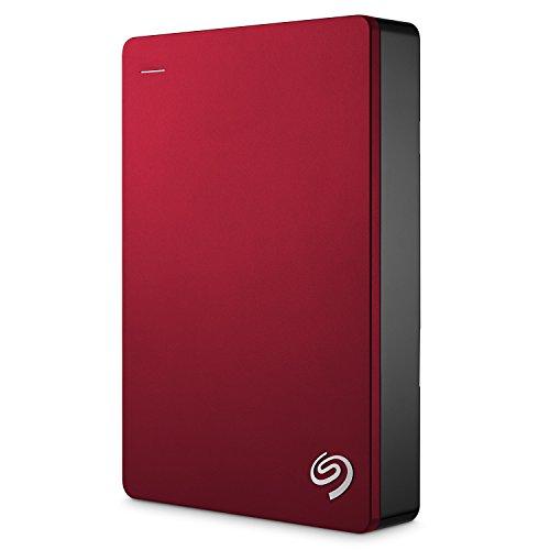 Seagate Backup Plus - Disco duro externo portátil de 2.5' para PC y Mac (4 TB, USB 3.0) rojo
