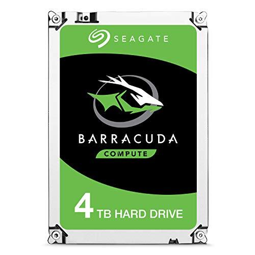 Seagate BarraCuda ST4000DM004 Disco duro interno de 4 TB (3,5", 256 MB de caché, SATA 6 GB/s, hasta 210 MB/s)