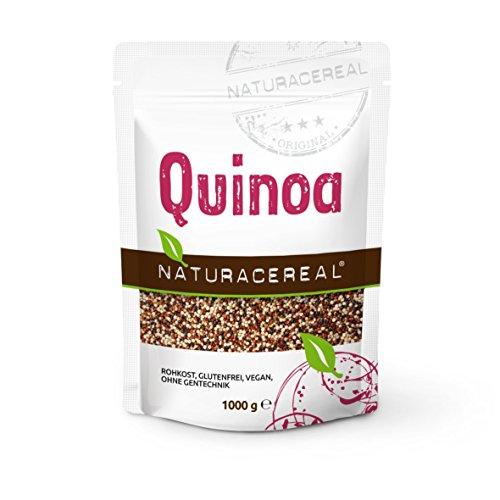 Semillas de Quinoa Tricolor (blanca/roja/negra) 1 kg - NATURACEREAL