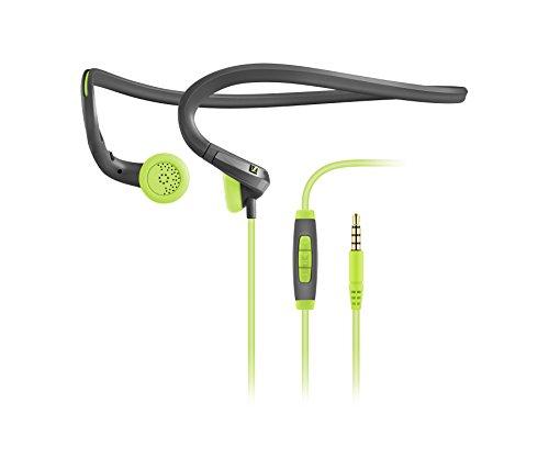 Sennheiser 506788 - Auriculares Deportivos In-Ear (3.5 mm, micrófono) Color Negro y Verde