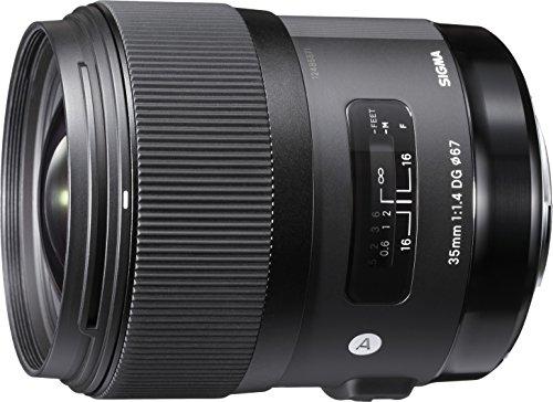 Sigma 340306  35 mm / F 1,4 DG HSM - Objetivo para Nikon (distancia focal fija 35mm, apertura f/1.4-16) color negro