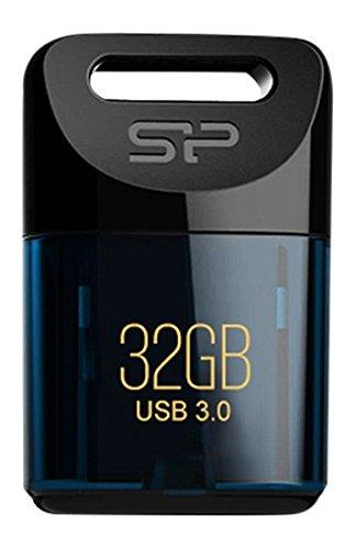 Silicon Power - Memoria USB 3.0 Jewel J06 para Windows/Mac de 32GB Ultra compacta, Color Azul Oscuro