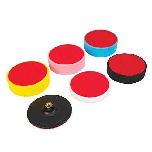 Silverline 285024 - Juego de esponjas para autoadherentes, 6 pzas (150 x 50 mm)